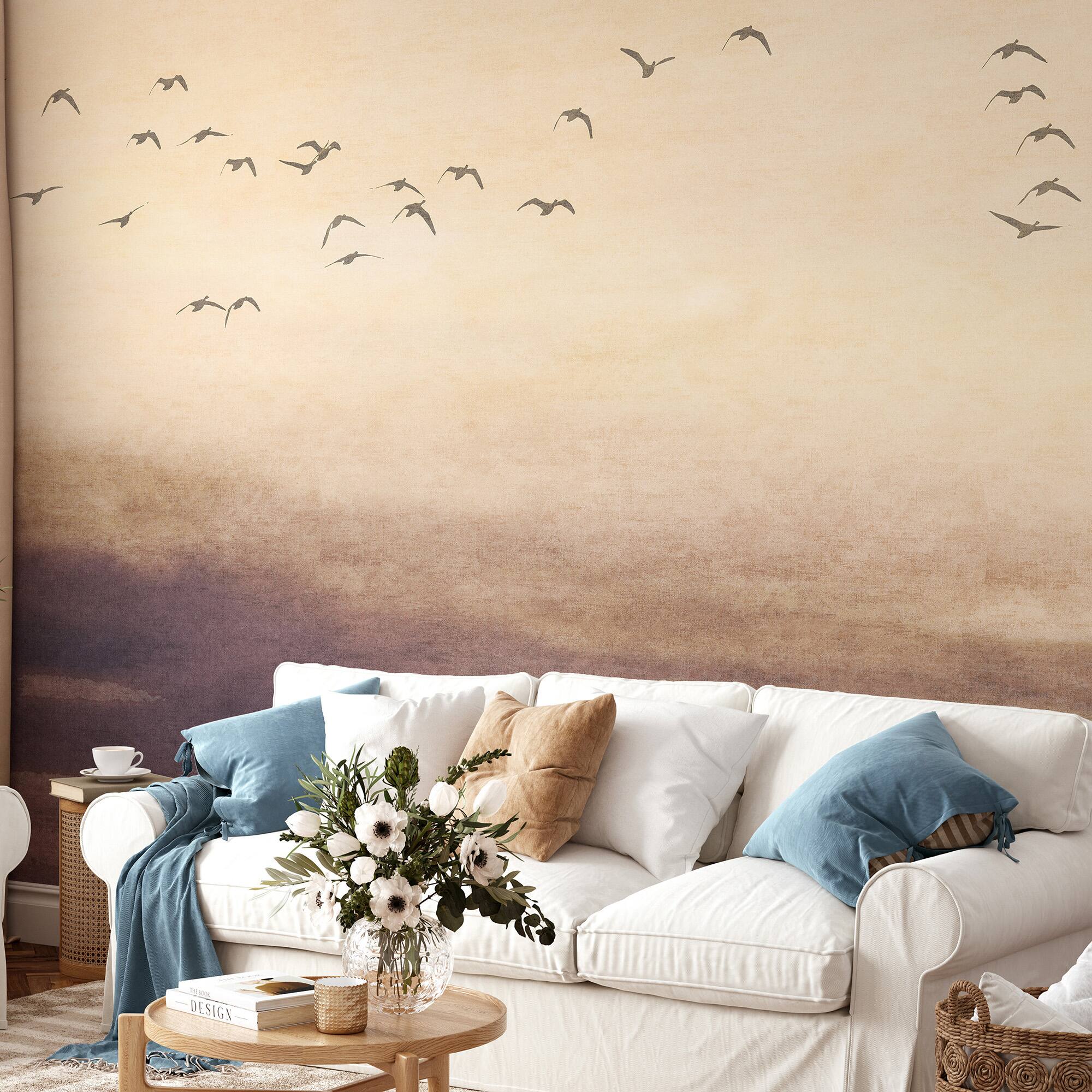 Designs Direct Silent Sky Beige Wall Mural